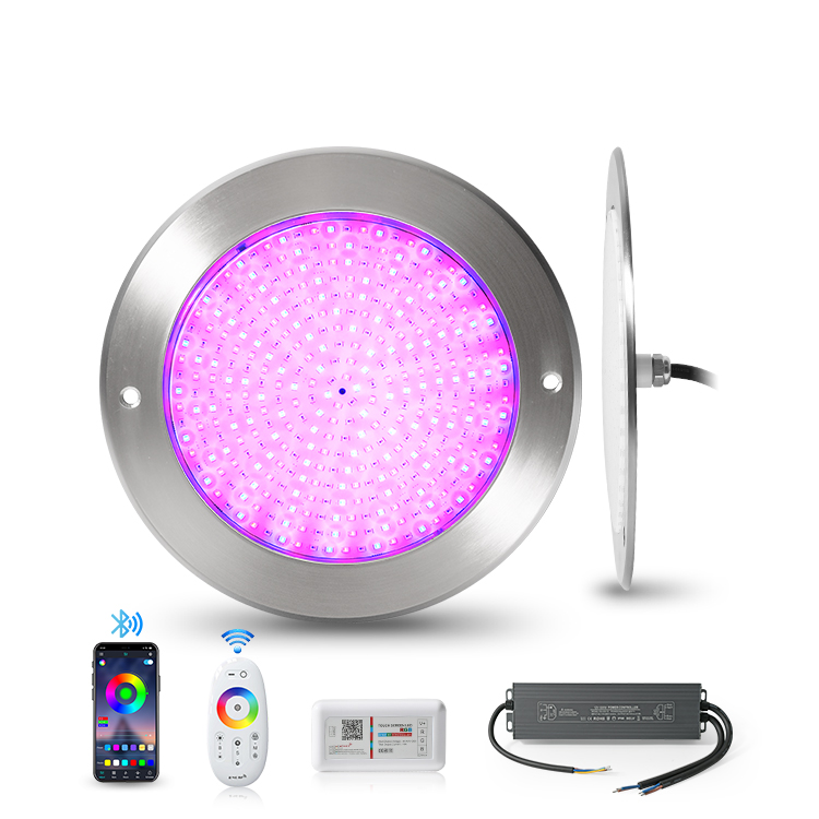 lampu kolam renang tipis LED RGB