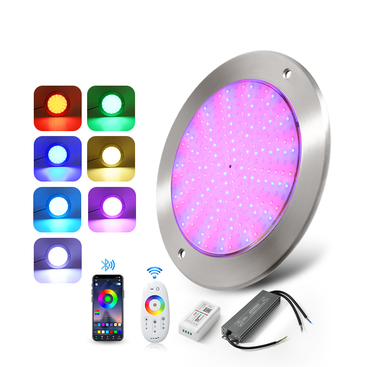 lampu kolam renang tipis LED ungu
