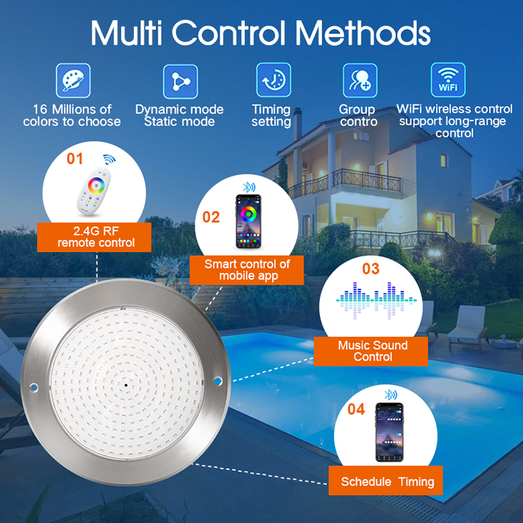 lampu kolam renang slim LED 8