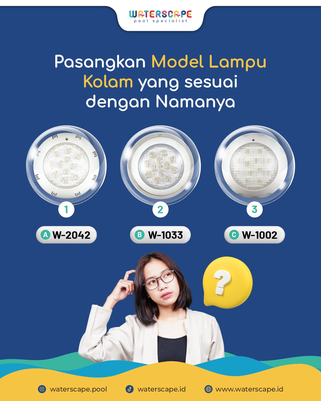 harga lampu kolam renang LED