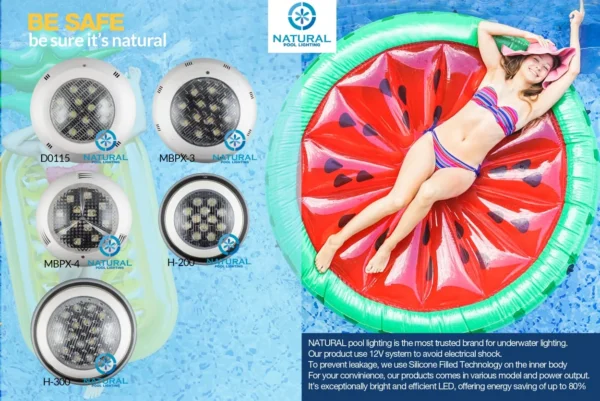 flyer lampu kolam renang LED H300 Natural