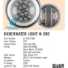 spesifikasi lampu kolam renang LED H300 18 watt