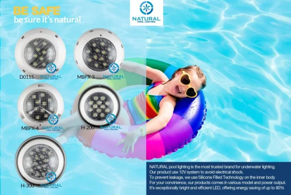 lampu kolam renang MBPX-4 Natural